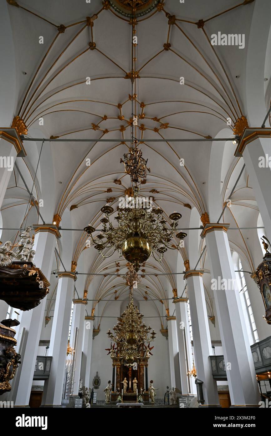 Copenhagen, Denmark - Jul 17, 2023: Trinitatis Church in Copenhagen. Famous landmark in Copenhagen, Denmark Stock Photo