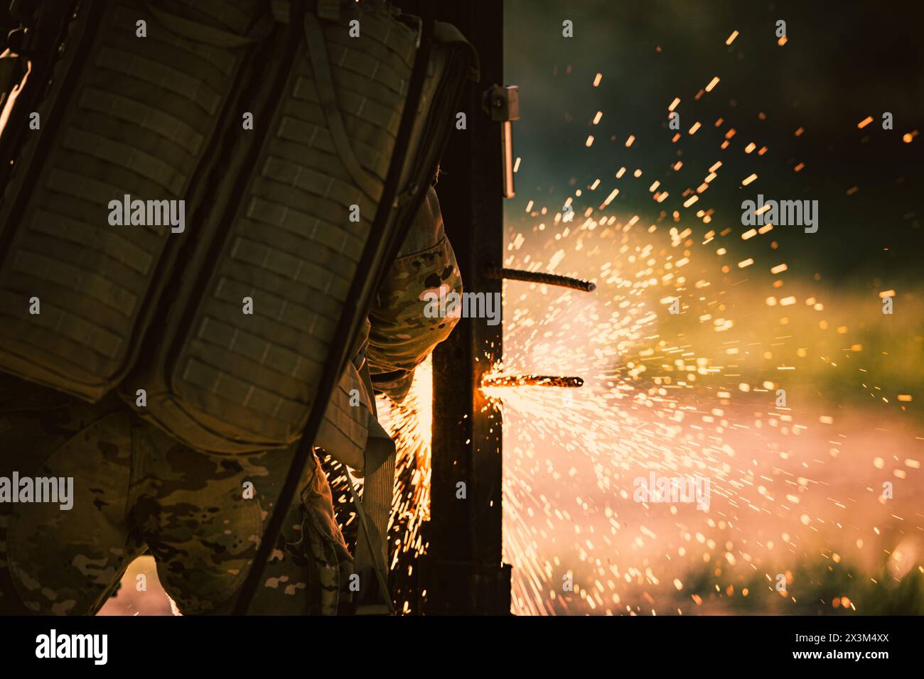 U.S. Army Sappers perform breaching operations in an urban environment ...