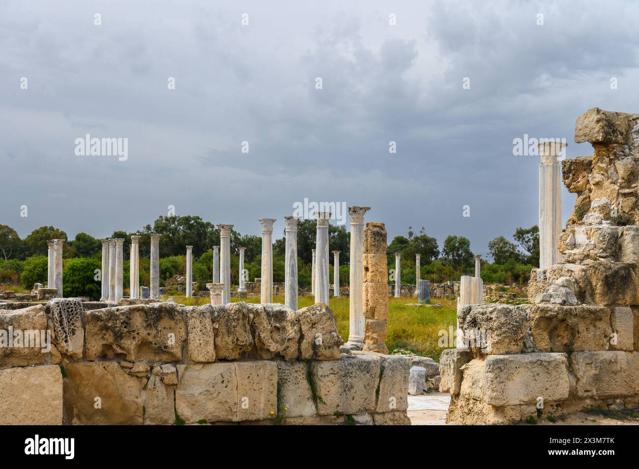 Statue columns salamis roman ruins hi-res stock photography and images ...