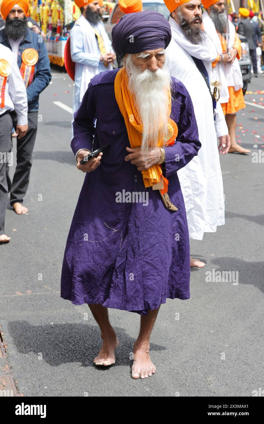 Madison Avenue, New York, USA, April 27, 2024 - Thousands of Sikh ...