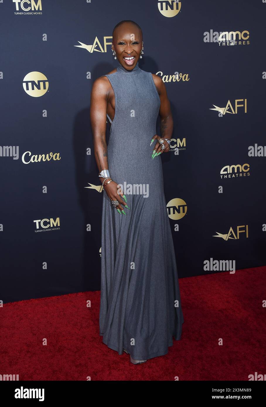 Hollywood, USA. 27th Apr, 2024. Cynthia Erivo arriving to AFI Life ...