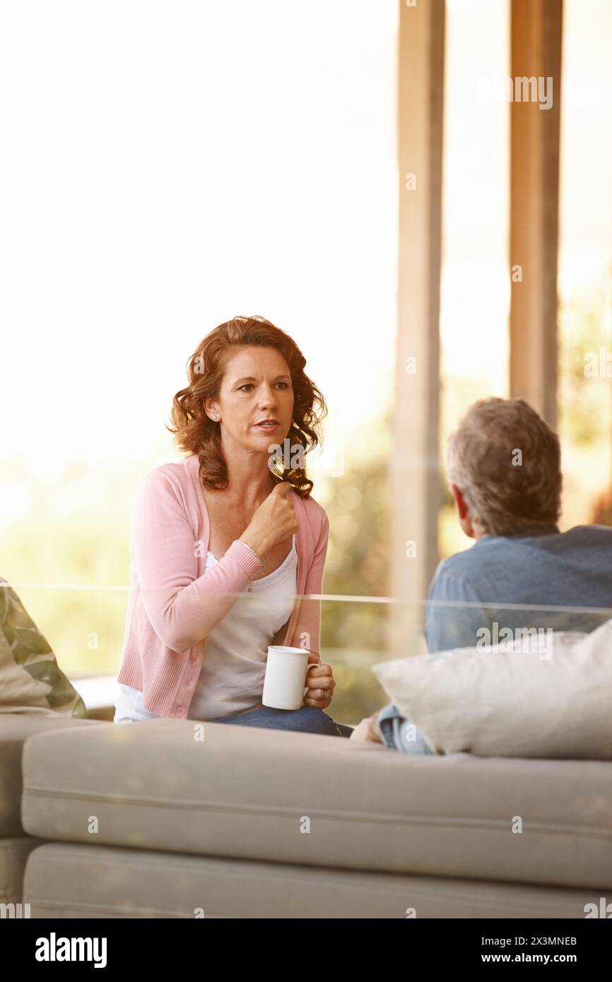 Mature couple relax on porch hi-res stock photography and images - Alamy