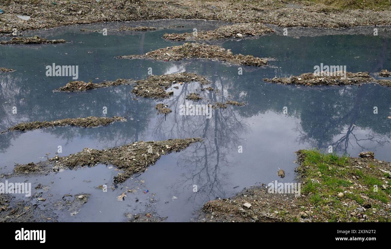 A view of thousands of tonnes of illegal waste dumped within Hoad's ...