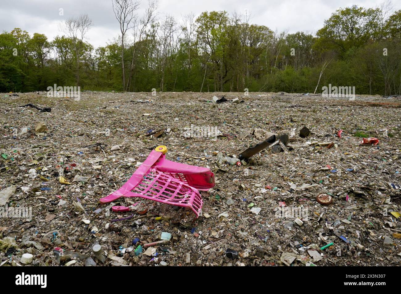 A view of thousands of tonnes of illegal waste dumped within Hoad's ...