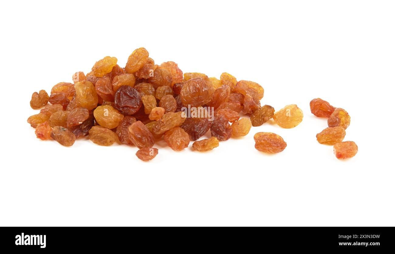 Raisins isolated on a white background Stock Photo