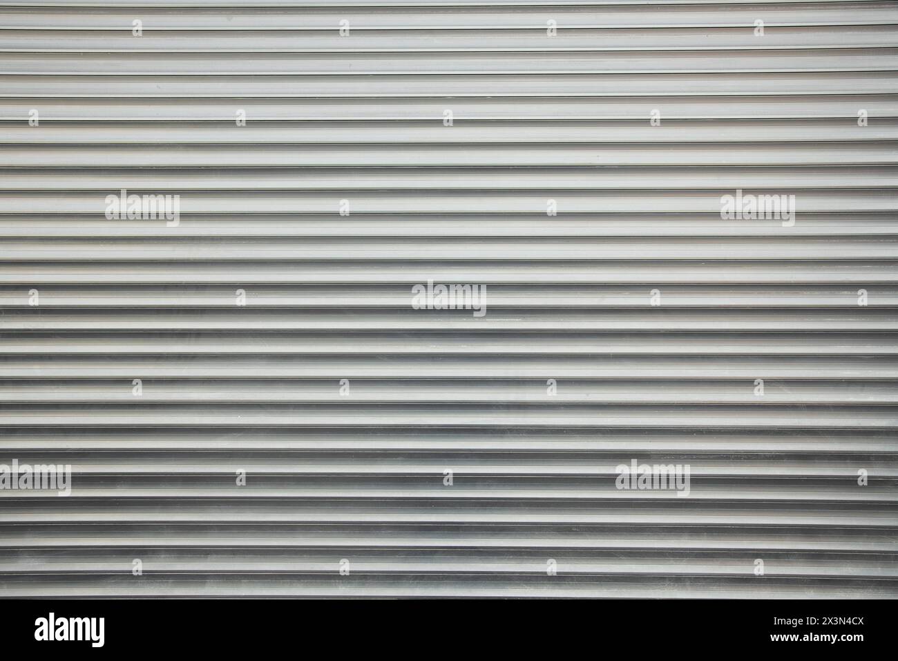 Rolled Steel Shutter Door Texture Background . Horizontal shot Stock Photo