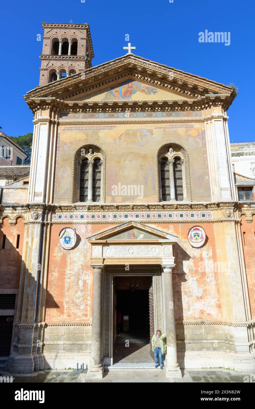 Basilica Santa Pudenziana. Facade. Rome, Italy Stock Photo - Alamy