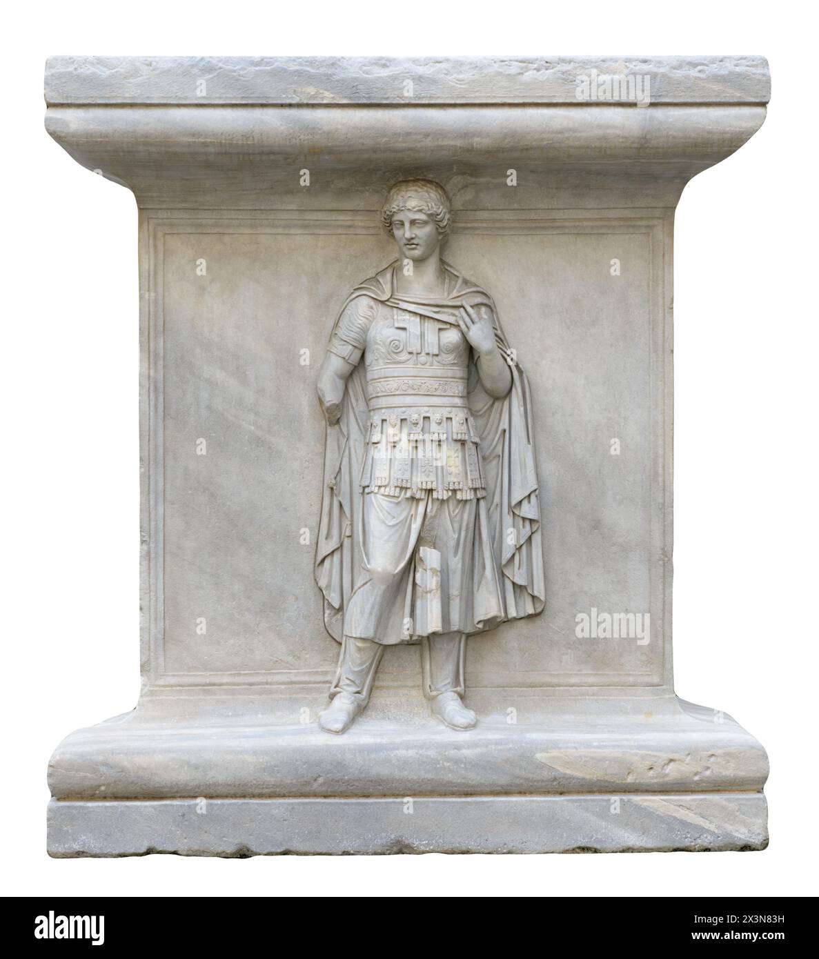 Representation of one of the Roman provinces, perhaps Hispania, relief from the Hadrianeum, a temple of the deified Hadrian in the Campus Martius Stock Photo