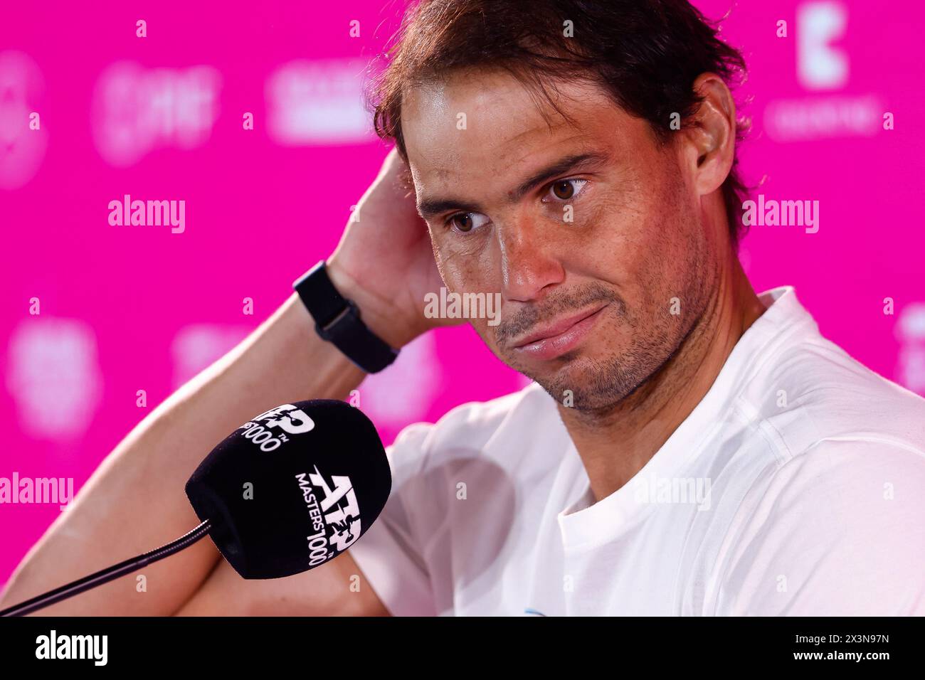 Rafael Nadal of Spain during the Mutua Madrid Open 2024, ATP Masters