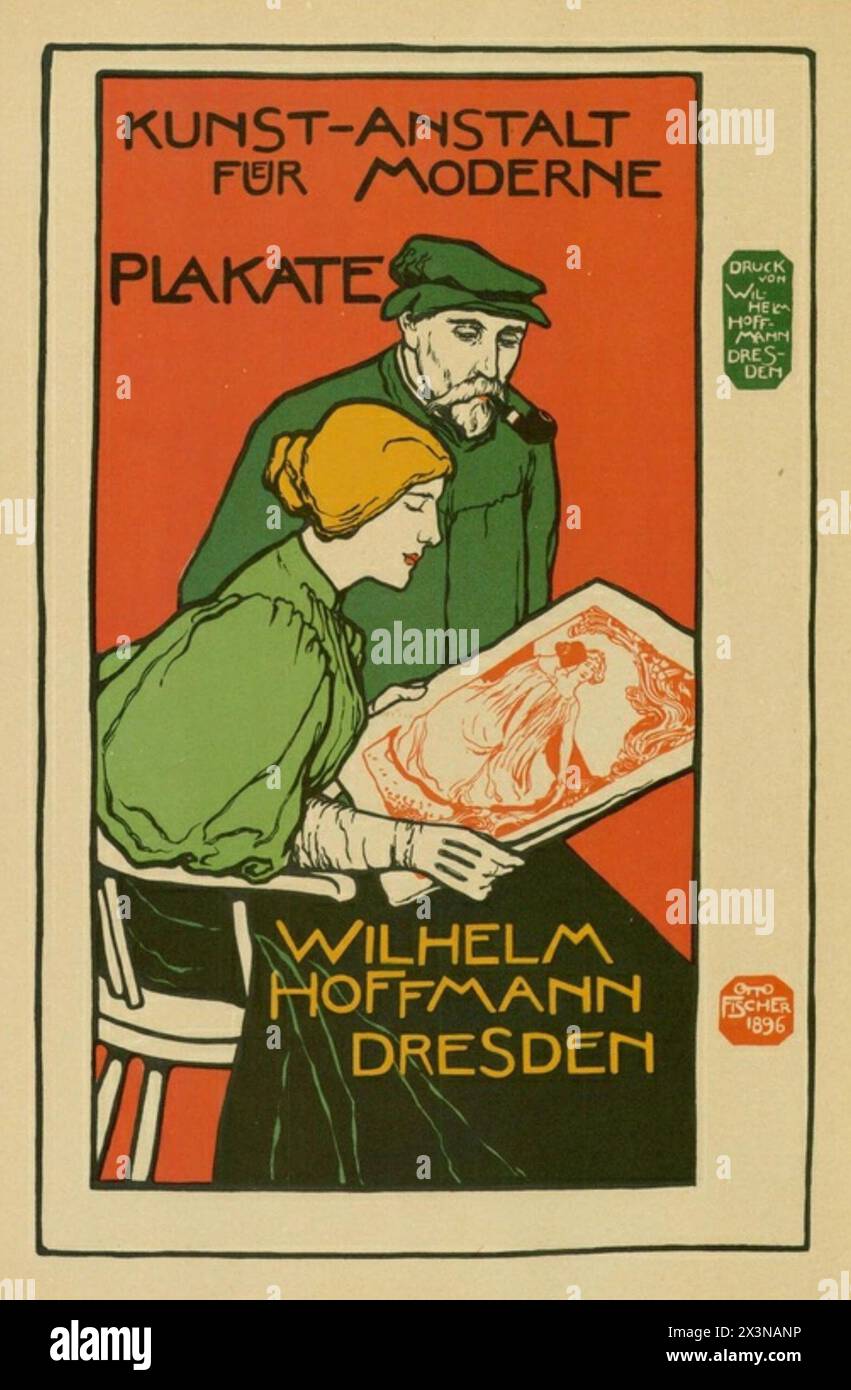 Vintage Illustration: by Otto Fisher. Stock Photo