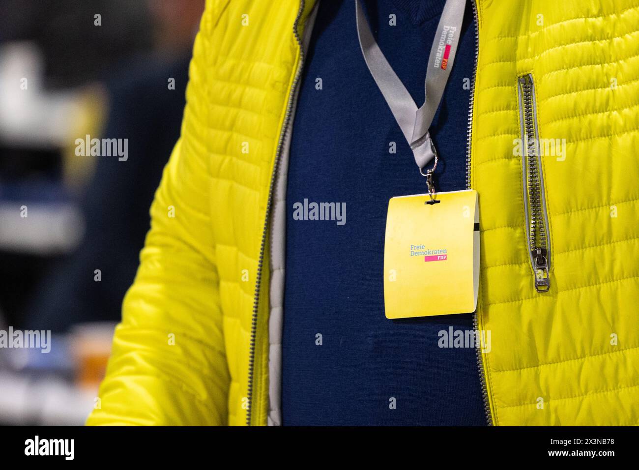 Berlin, Germany. 28th Apr, 2024. View of a sign at the FDP federal party conference in Berlin. Credit: Hannes P. Albert/dpa/Alamy Live News Stock Photo