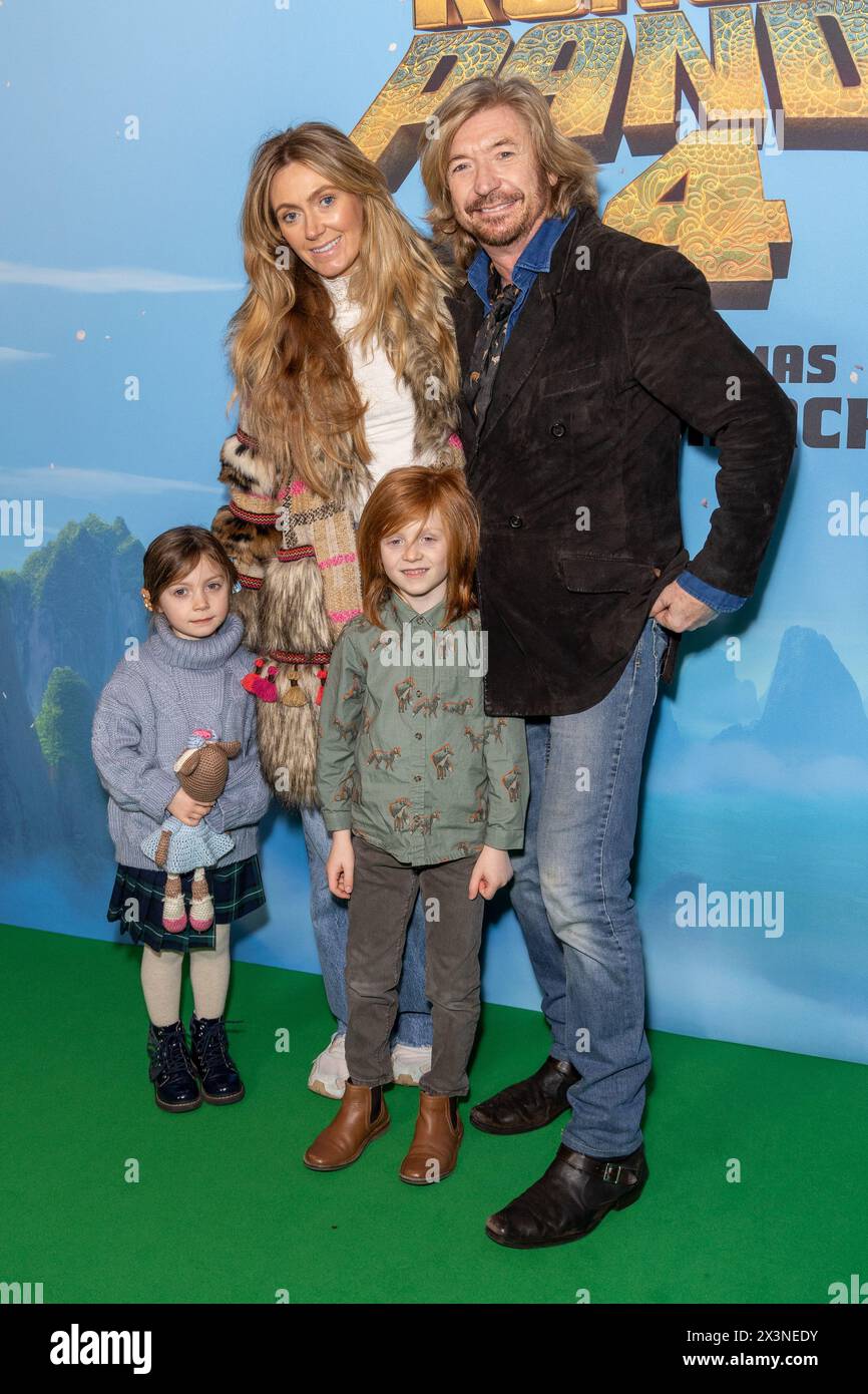 Celebs attend the Kung Fu Panda 4 gala film screening at Vue, Leicester Square Featuring: Kelly Simpkin, Nicky Clarke Where: London, United Kingdom When: 24 Mar 2024 Credit: Phil Lewis/WENN Stock Photo