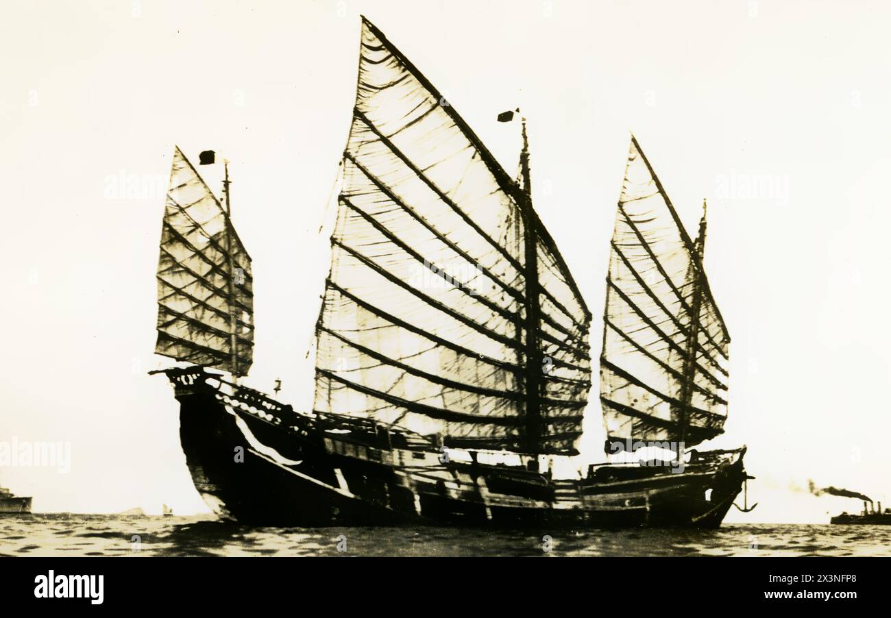In the 19th century, giant Chinese sailing ships and ironclad warships ...