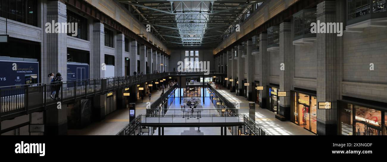 The Interior Turbine Hall of Battersea Power Station, Battersea, London, England Stock Photo