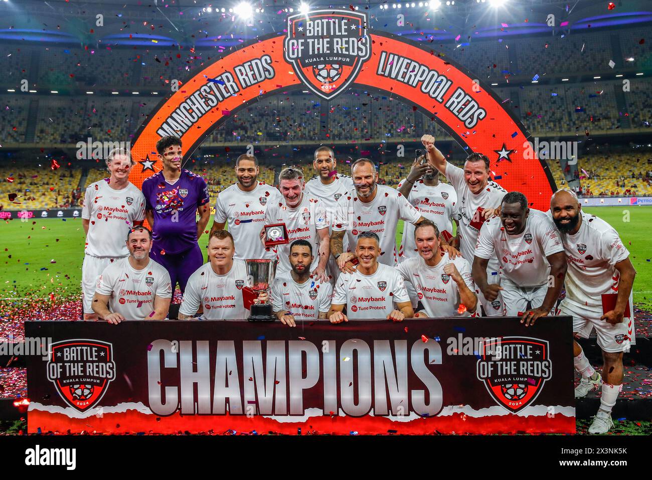 Kuala Lumpur, Malaysia. 27th Apr, 2024. Liverpool Reds players