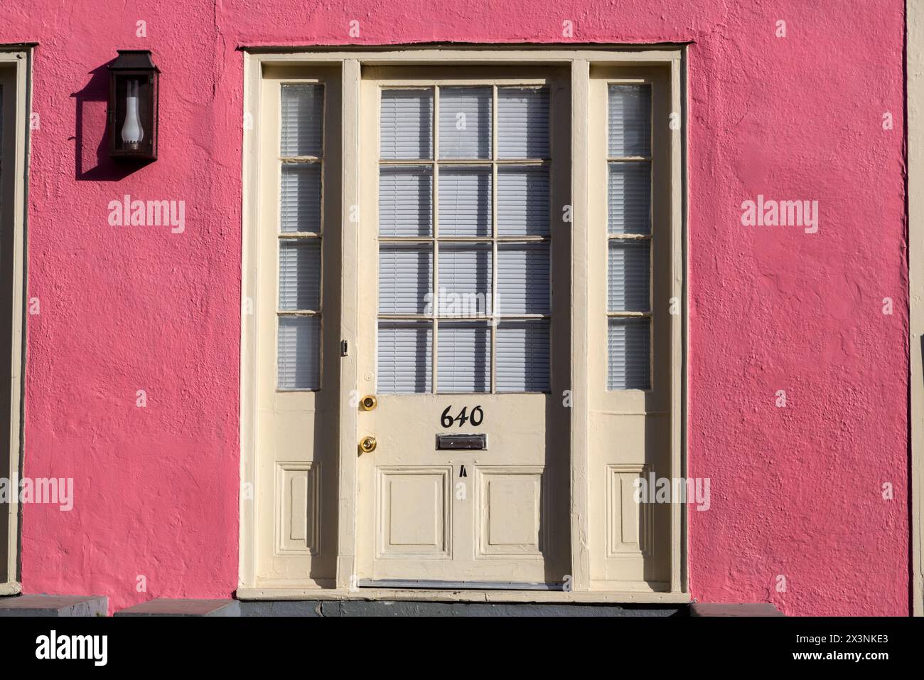 New Orleans, Louisiana. French Quarter, House Door. Stock Photo