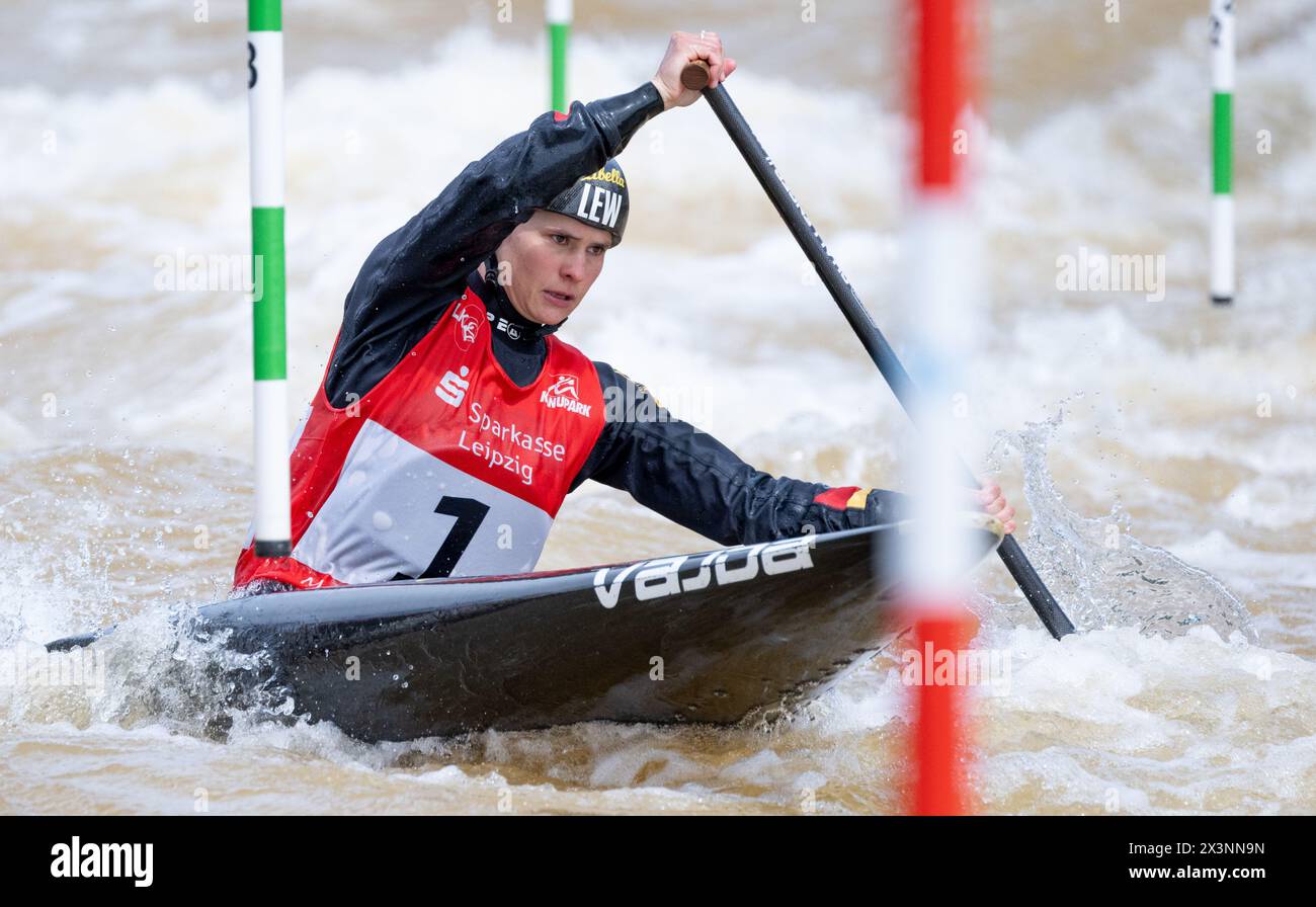 28 April 2024, Saxony, Markkleeberg Canoeing German Olympic