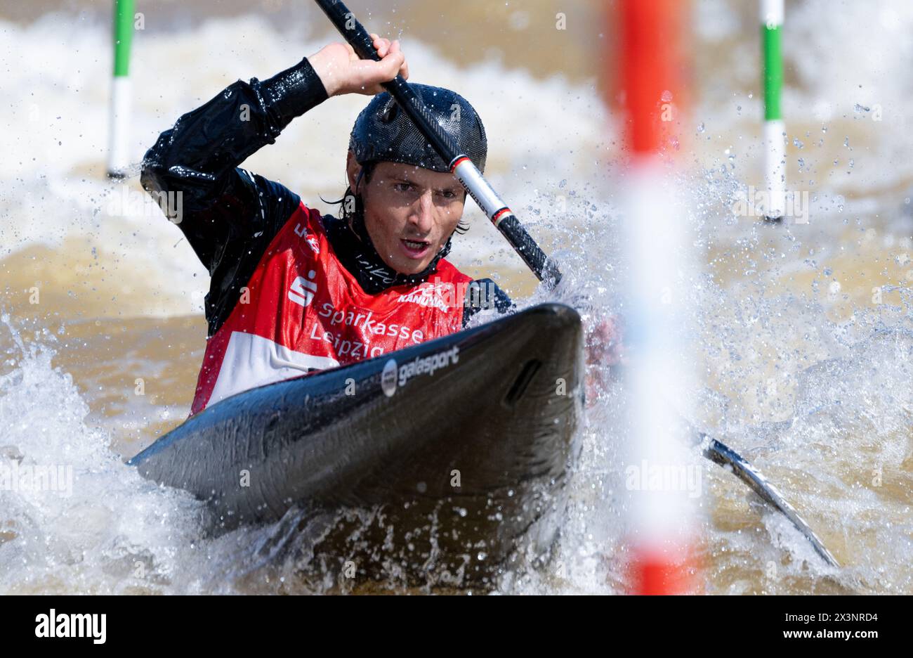 28 April 2024, Saxony, Markkleeberg Canoeing German Olympic
