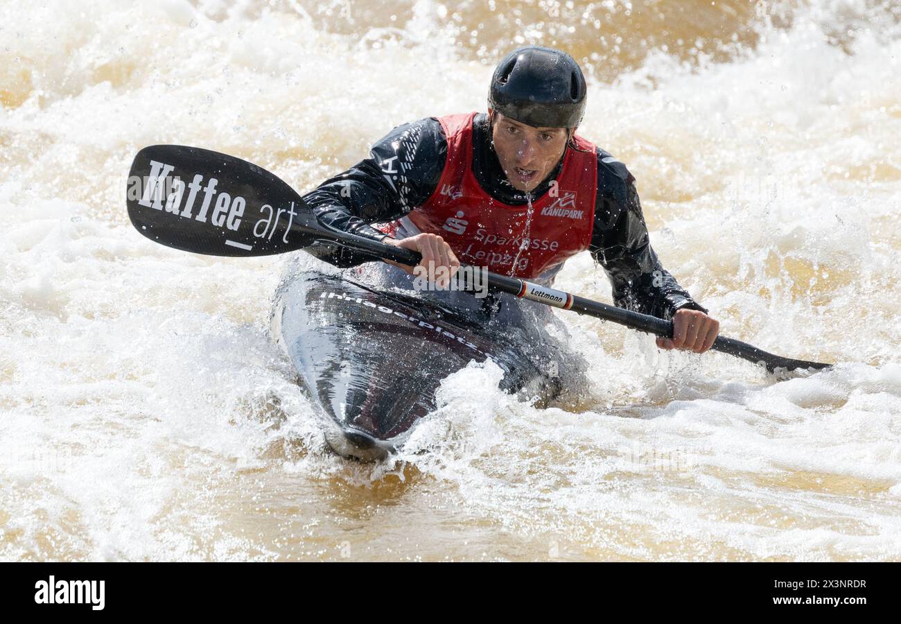 28 April 2024, Saxony, Markkleeberg Canoeing German Olympic