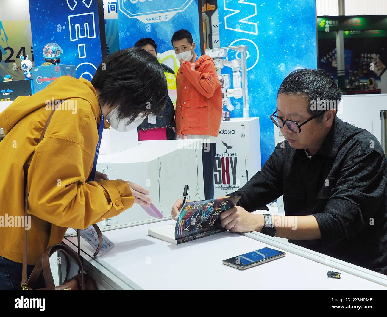 BEIJING, CHINA - APRIL 28, 2024 - Science fiction writer Liu Cixin ...