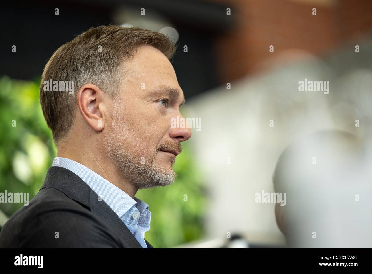 Berlin, Germany. 28th Apr, 2024. Christian Lindner, Federal Chairman of the FDP and Federal Minister of Finance, attends the FDP Federal Party Conference in Berlin. Credit: Hannes P. Albert/dpa/Alamy Live News Stock Photo