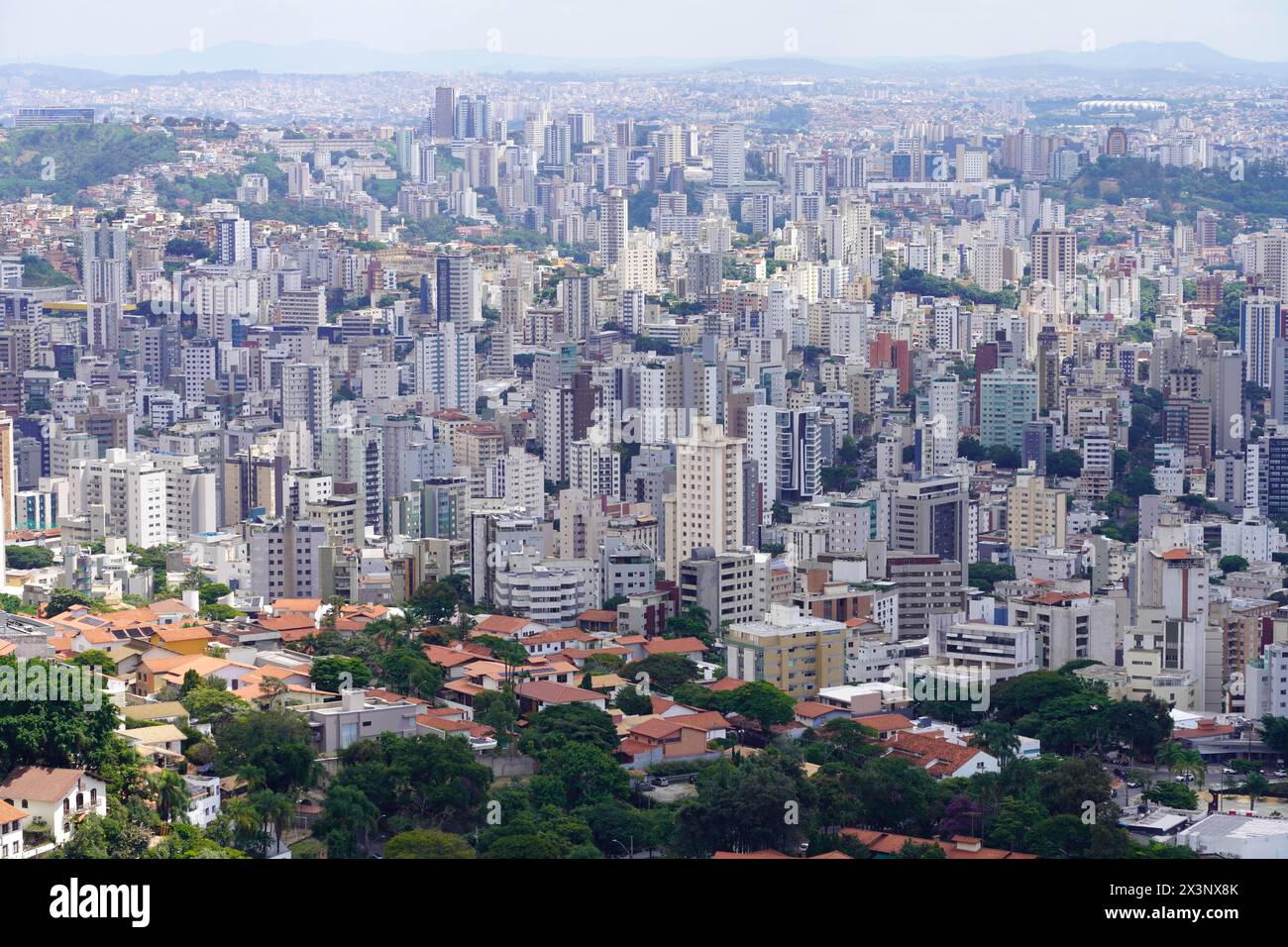 Skyscrapers in the metropolitan area of Belo Horizonte in Minas Gerais state, Brazil Stock Photo