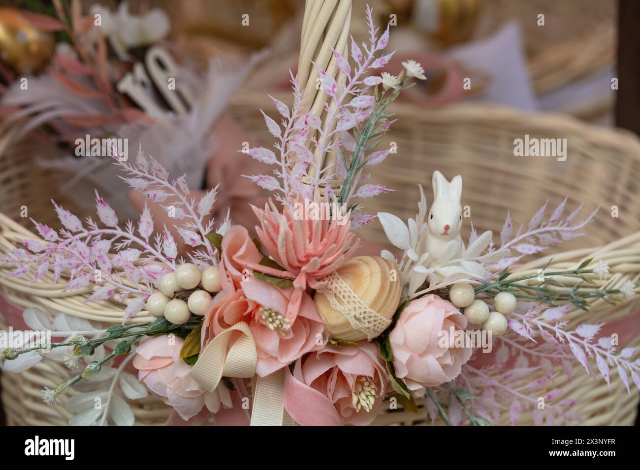 Easter, spring flowers decoration for design purpose Stock Photo