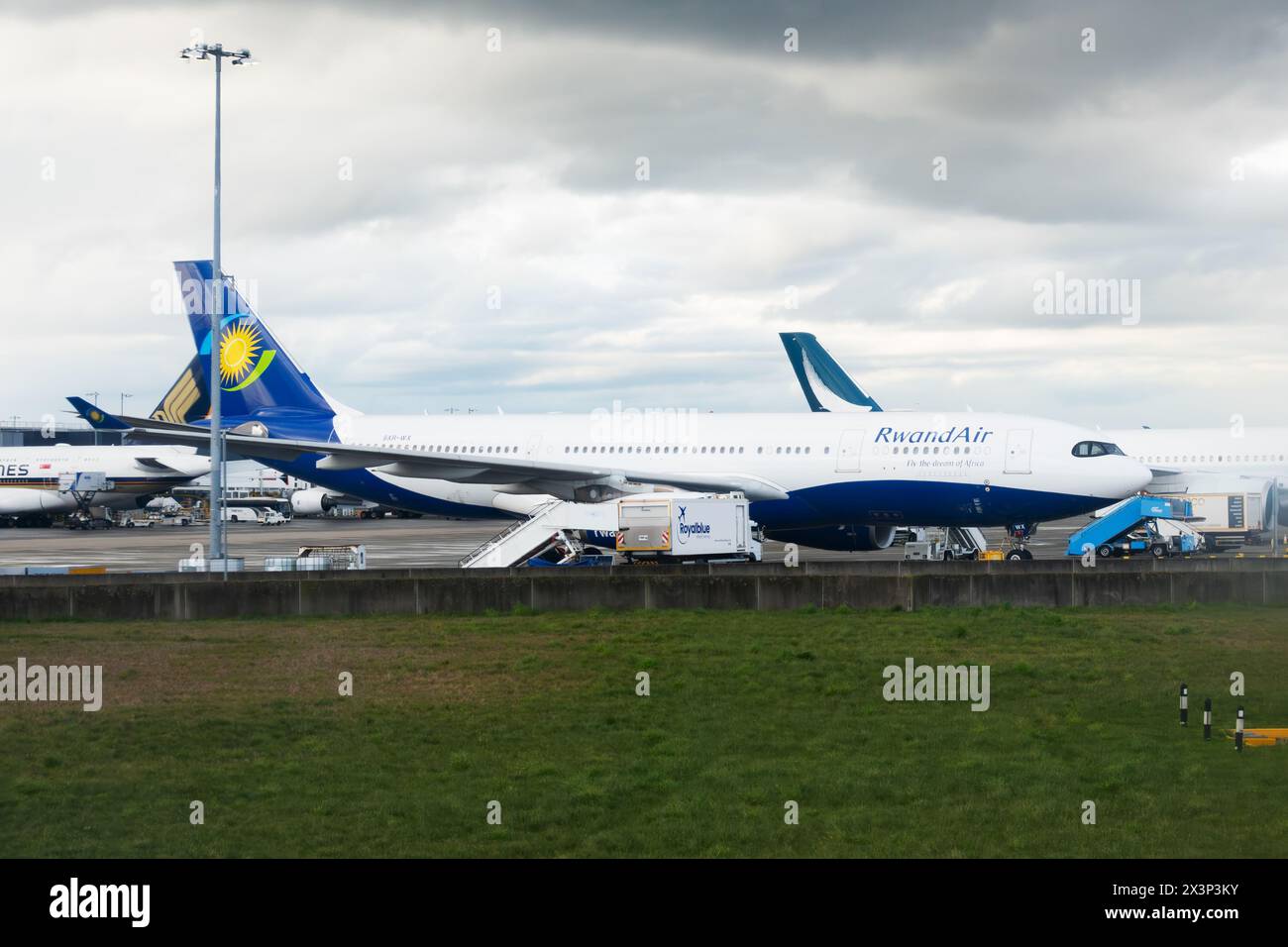 Rwandair, Rwanda national carrier, Airbus A330-243 airliner. London ...