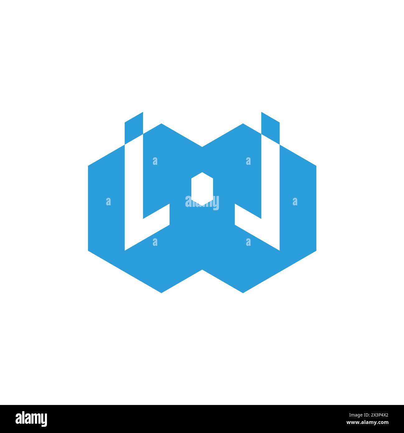 letter w water blue ice simple logo vector Stock Vector Image & Art - Alamy