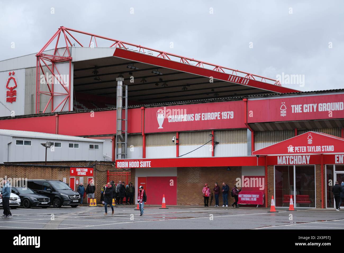 The City Ground, Nottingham, UK. 28th Apr, 2024. Premier League Football, Nottingham Forest versus Manchester City; outside the stadium prior to kick off Credit: Action Plus Sports/Alamy Live News Stock Photo