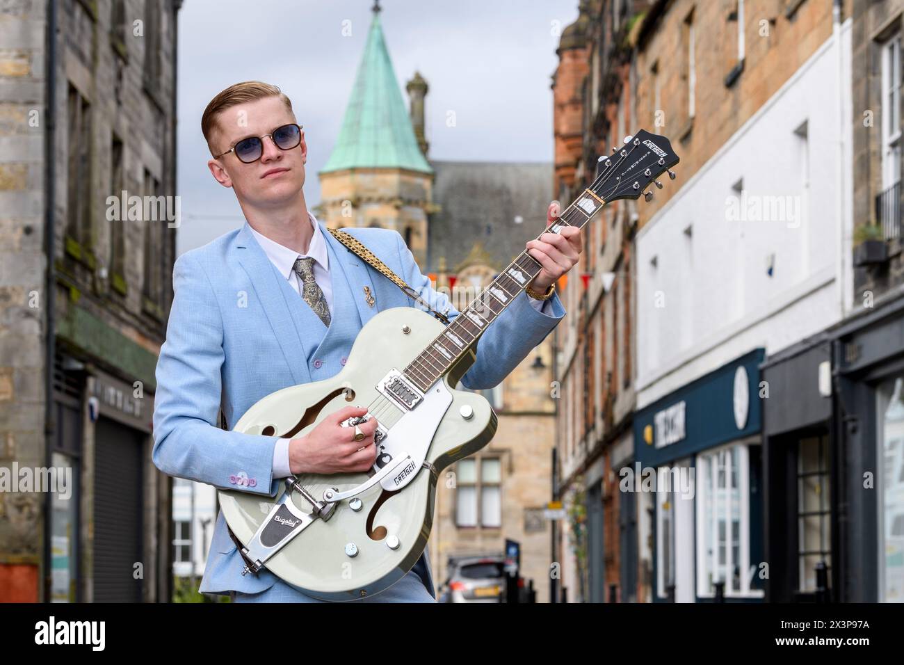 Luke La Volpe West Lothian artist musician Stock Photo