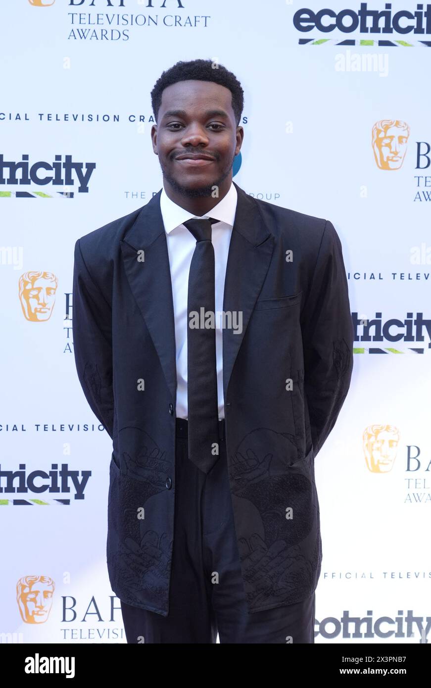 Josh Tedeku attends the Bafta Television Craft Awards at The Brewery in(07)