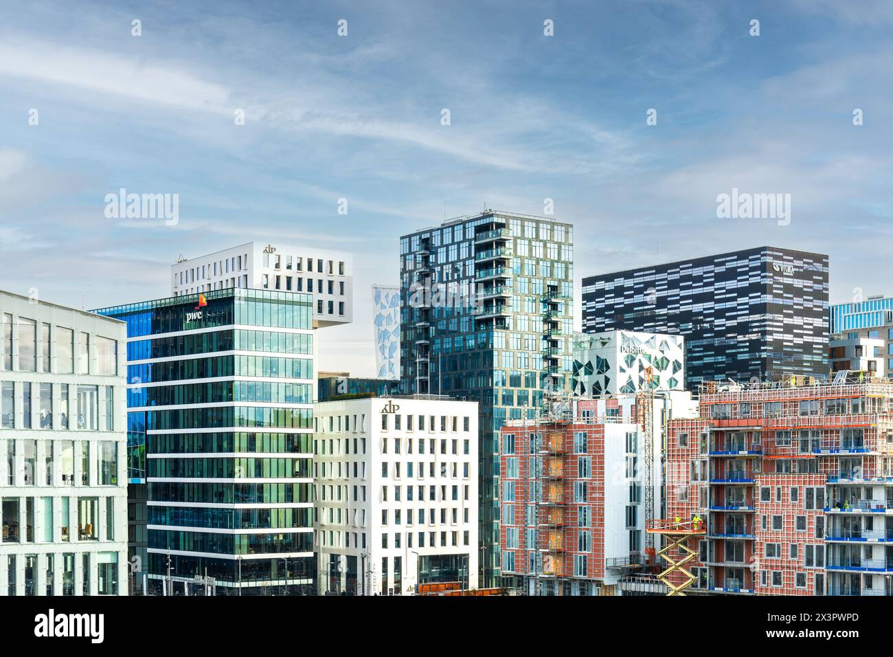 The Barcode District in Oslo, Norway Stock Photo