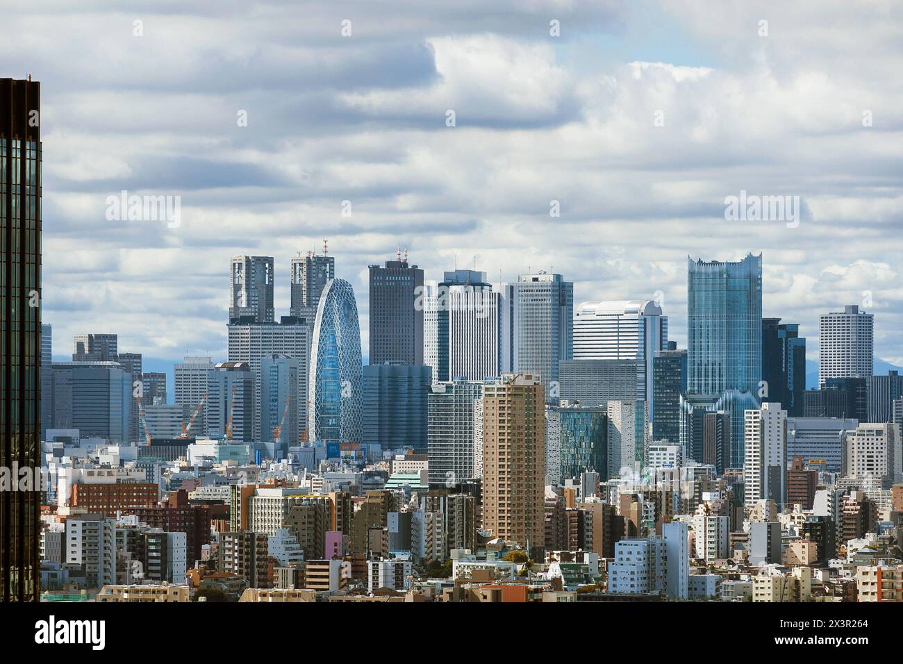Shinjuku Ward skyline with famous skyscrapres in Tokyo Stock Photo
