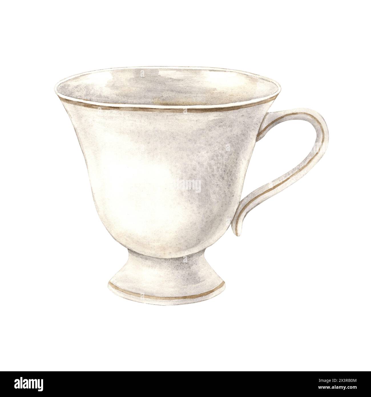 Gold painting coffee watercolor hi-res stock photography and images - Alamy