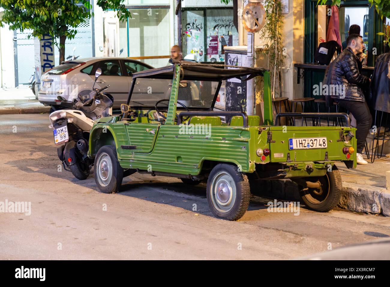 Citroen Mehari pick up truck, Athens, Greece. Stock Photo