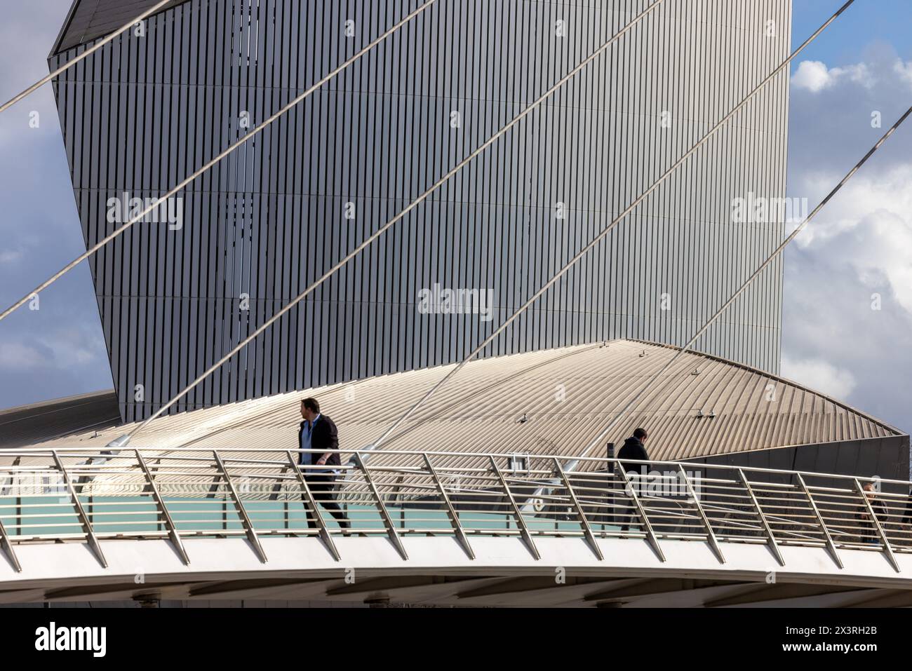The Imperial War Museum North in Salford Quays, Greater Manchestrer Stock Photo