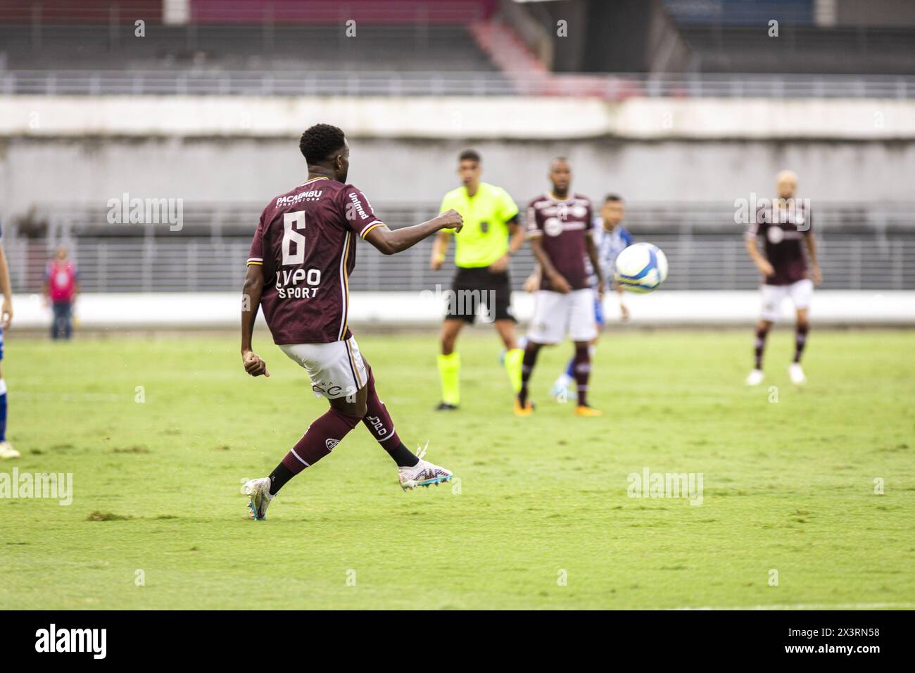 Maceio, Brazil. 28th Apr, 2024. AL - MACEIO - 04/28/2024 - BRASILEIRO C 2024, CSA x FERROVIARIA - Igor Fernandes player from Ferroviaria during a match against CSA at the Rei Pele stadium for the Brazilian C 2024 championship. Photo: Felipe Sostenes/AGIF (Photo by Felipe Sóstenes/AGIF/Sipa USA) Credit: Sipa USA/Alamy Live News Stock Photo