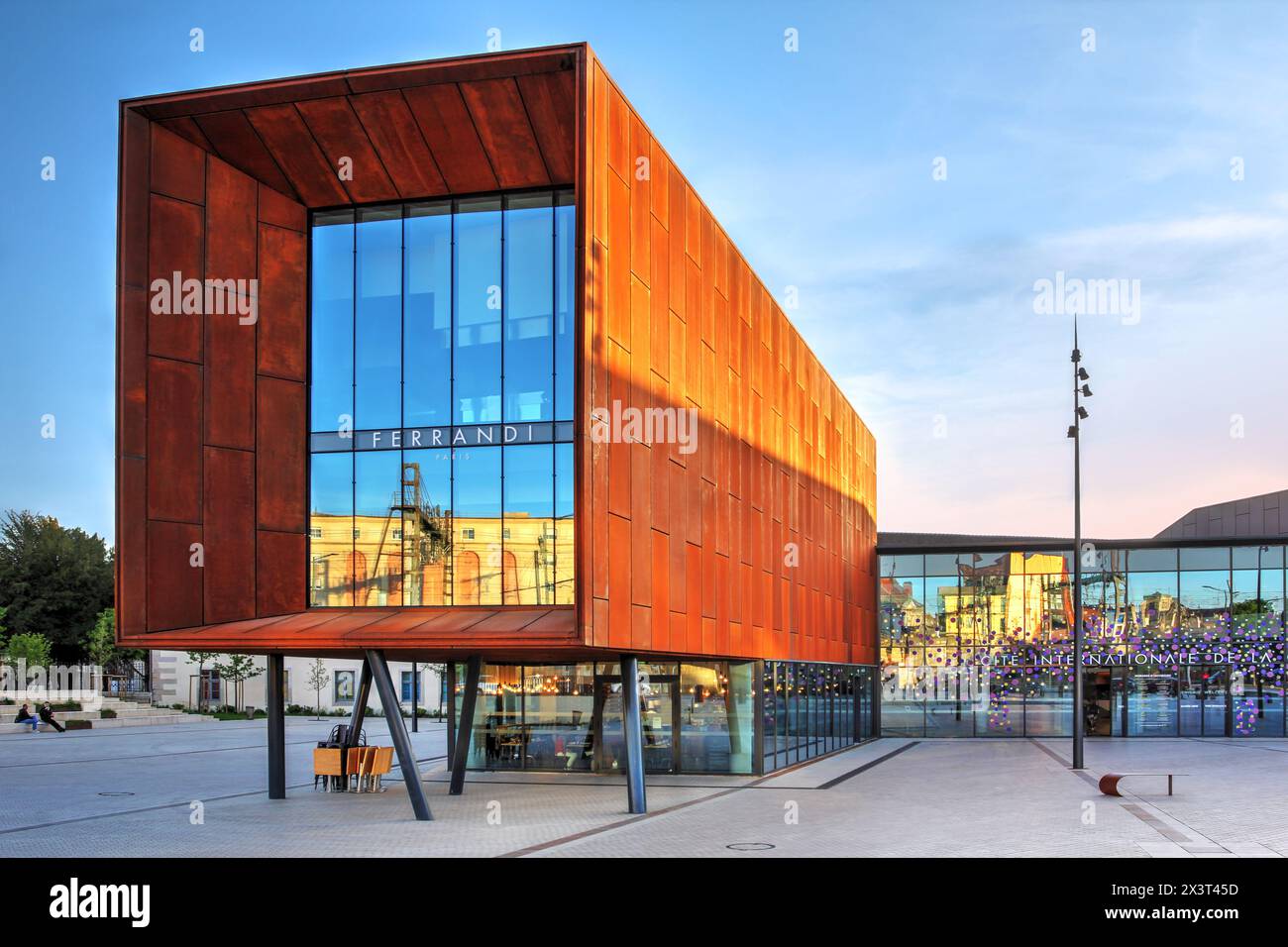Innaugurated in May 2022, the CIGV (Cite Internationale de la Gastronomie et du Vin or International City of Gastronomy and Wine) in Dijon, France fol Stock Photo