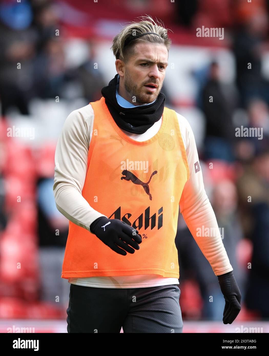 The City Ground, Nottingham, UK. 28th Apr, 2024. Premier League Football, Nottingham Forest versus Manchester City; Jack Grealish of Manchester City during the pre-match warm-up Credit: Action Plus Sports/Alamy Live News Stock Photo