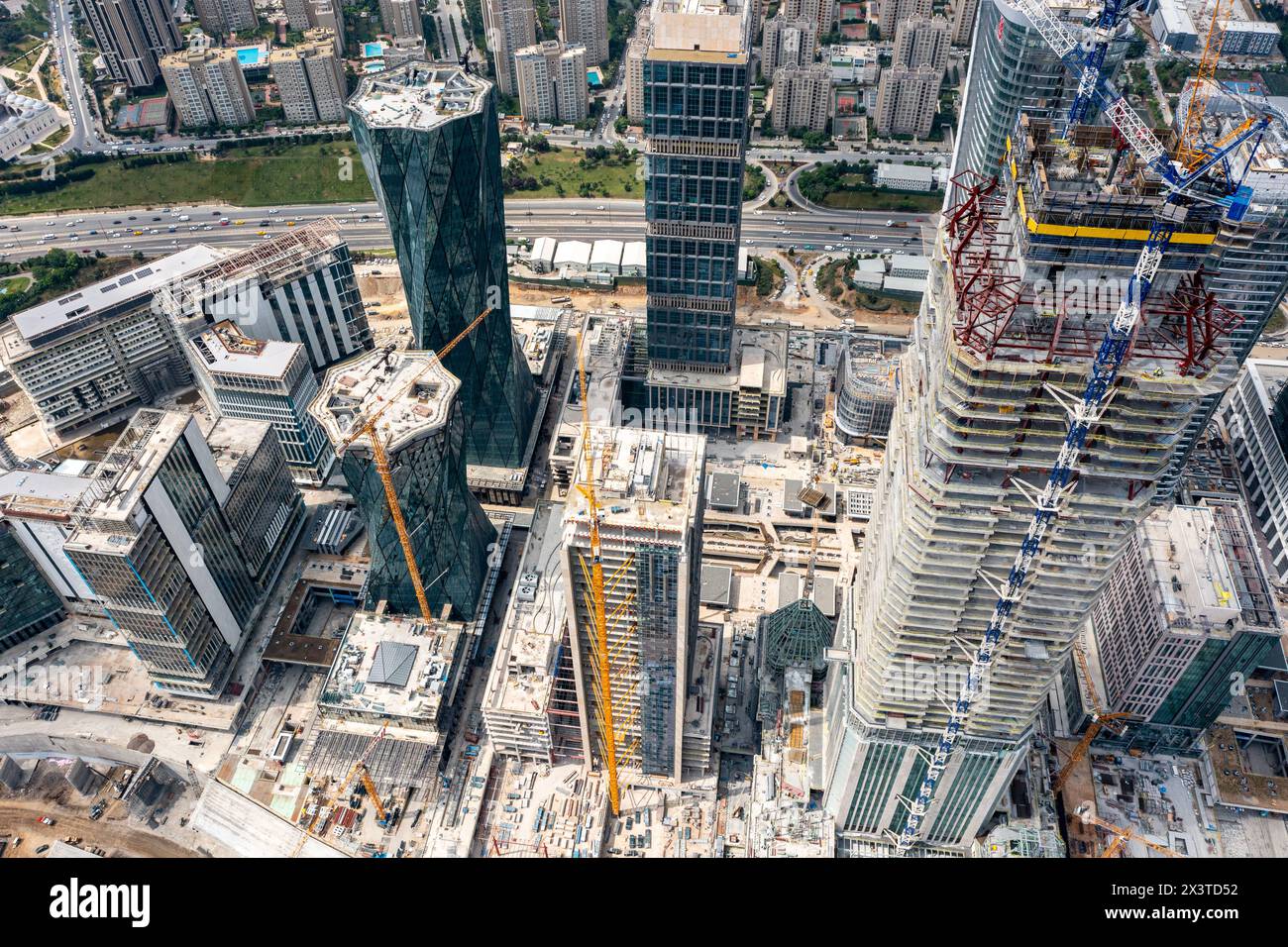 3d rendering modern high rise buildings hi-res stock photography and ...