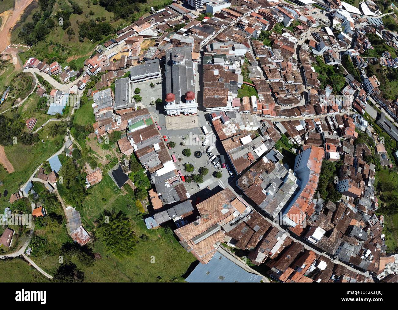 San Vicente Ferrer, Antioquia - Colombia. April 24, 2024. Municipality with 18,051 inhabitants Stock Photo