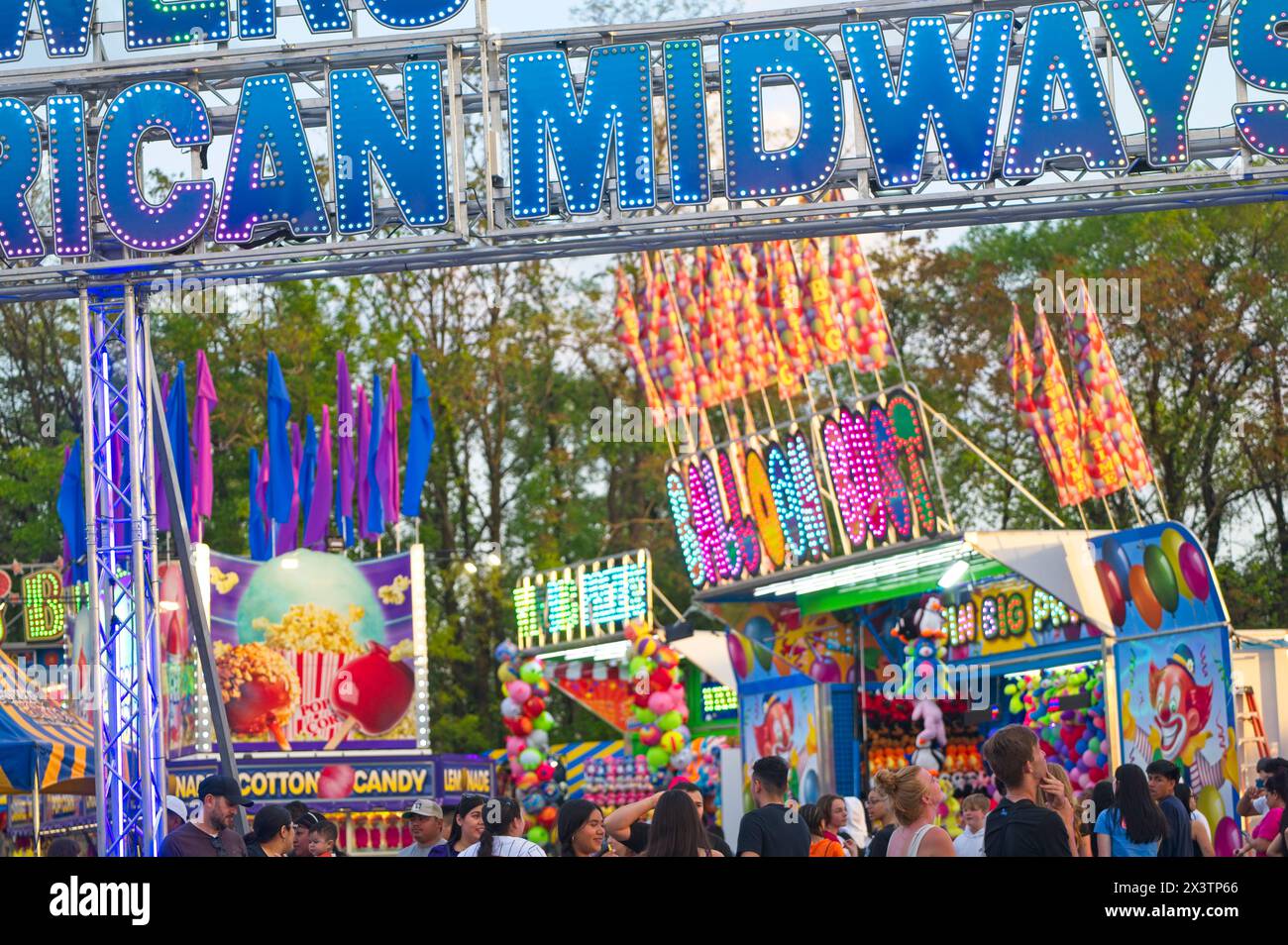 USA; 04-28-2024: The Apple Blossom Carnival Powers Great American ...