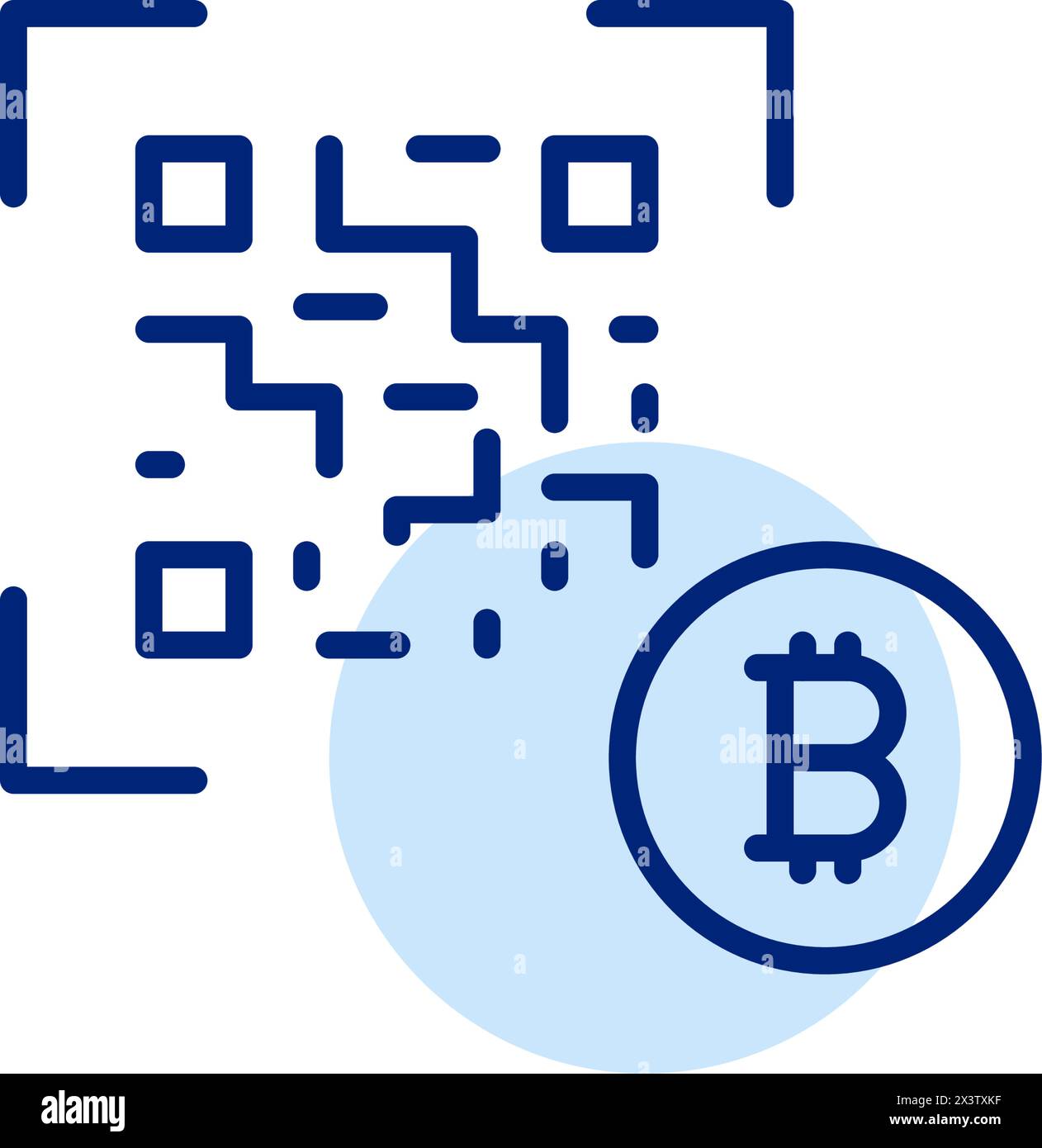 Bitcoin icon, vector sign, payment symbol, coin logo. Crypto currency,  virtual electronic, internet money. Cryptocurrency e-commerce concept Stock  Vector Image & Art - Alamy