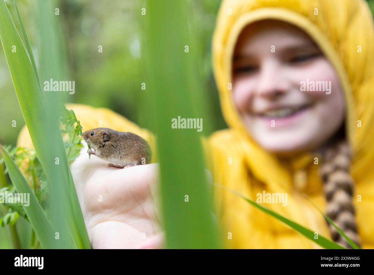 EDITORIAL USE ONLY Lucy-Grace Martin aged 9 releases one of the over