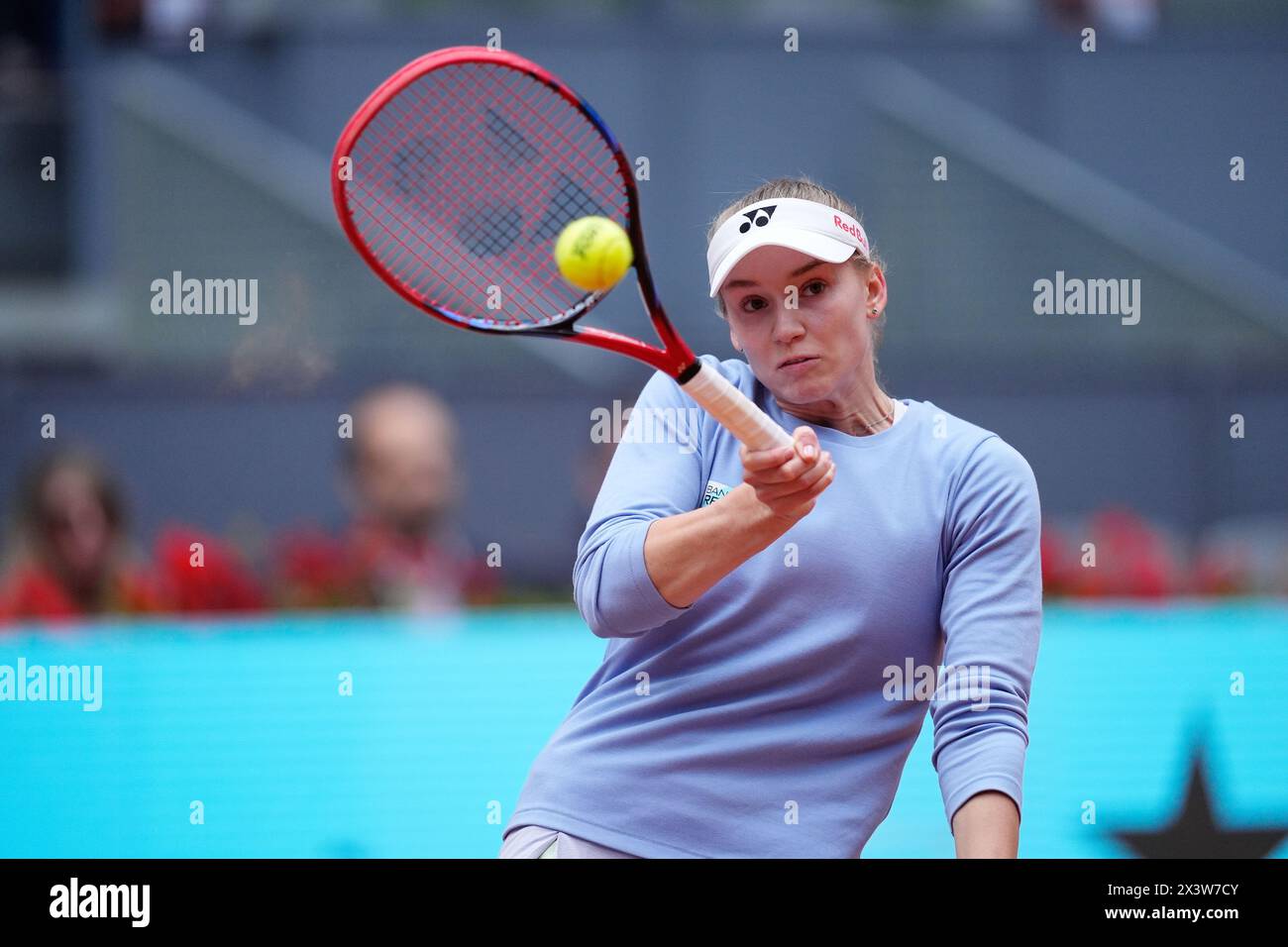 Elena Rybakina of Kazakhstan in action against Mayar Sherif of Egypt