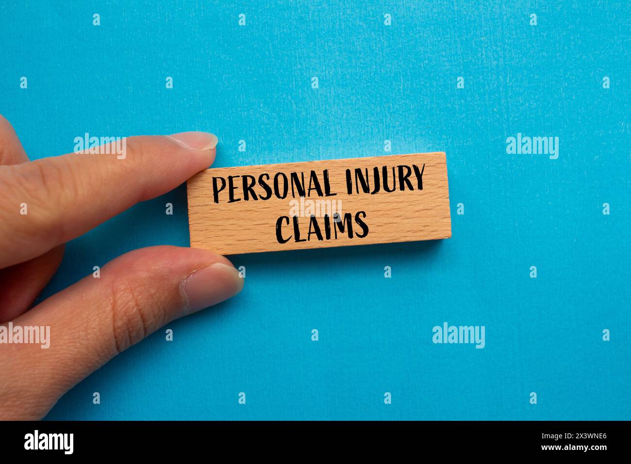 Conceptual personal injury claims symbol Stock Photo