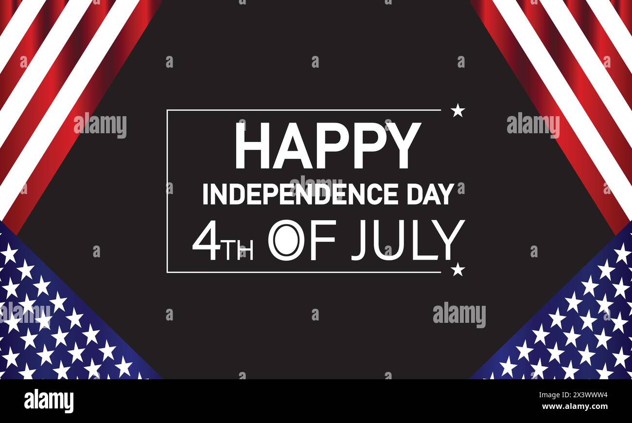 4th of july typography hi-res stock photography and images - Alamy