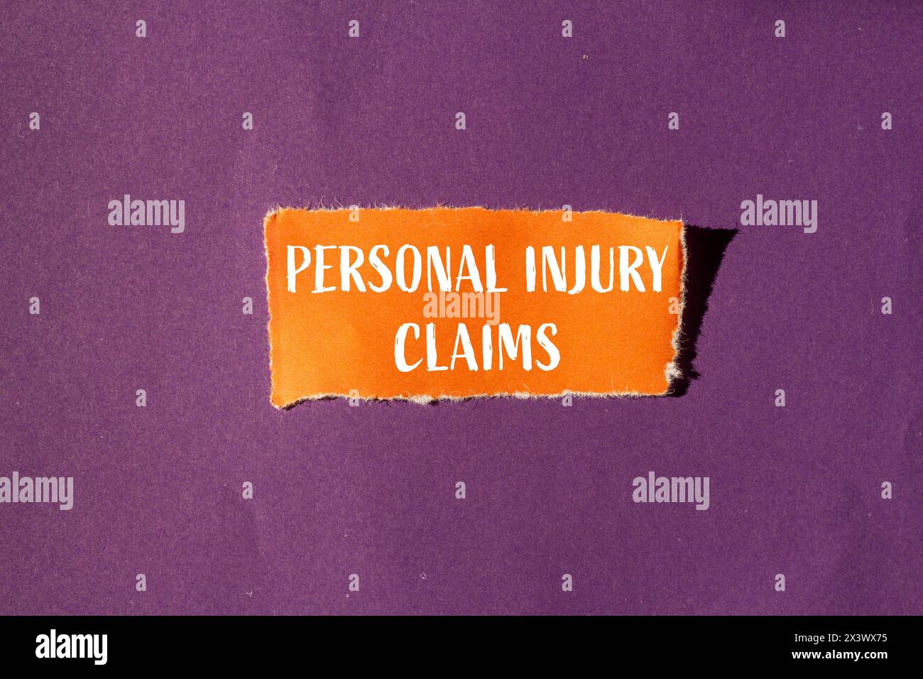 Conceptual personal injury claims symbol Stock Photo