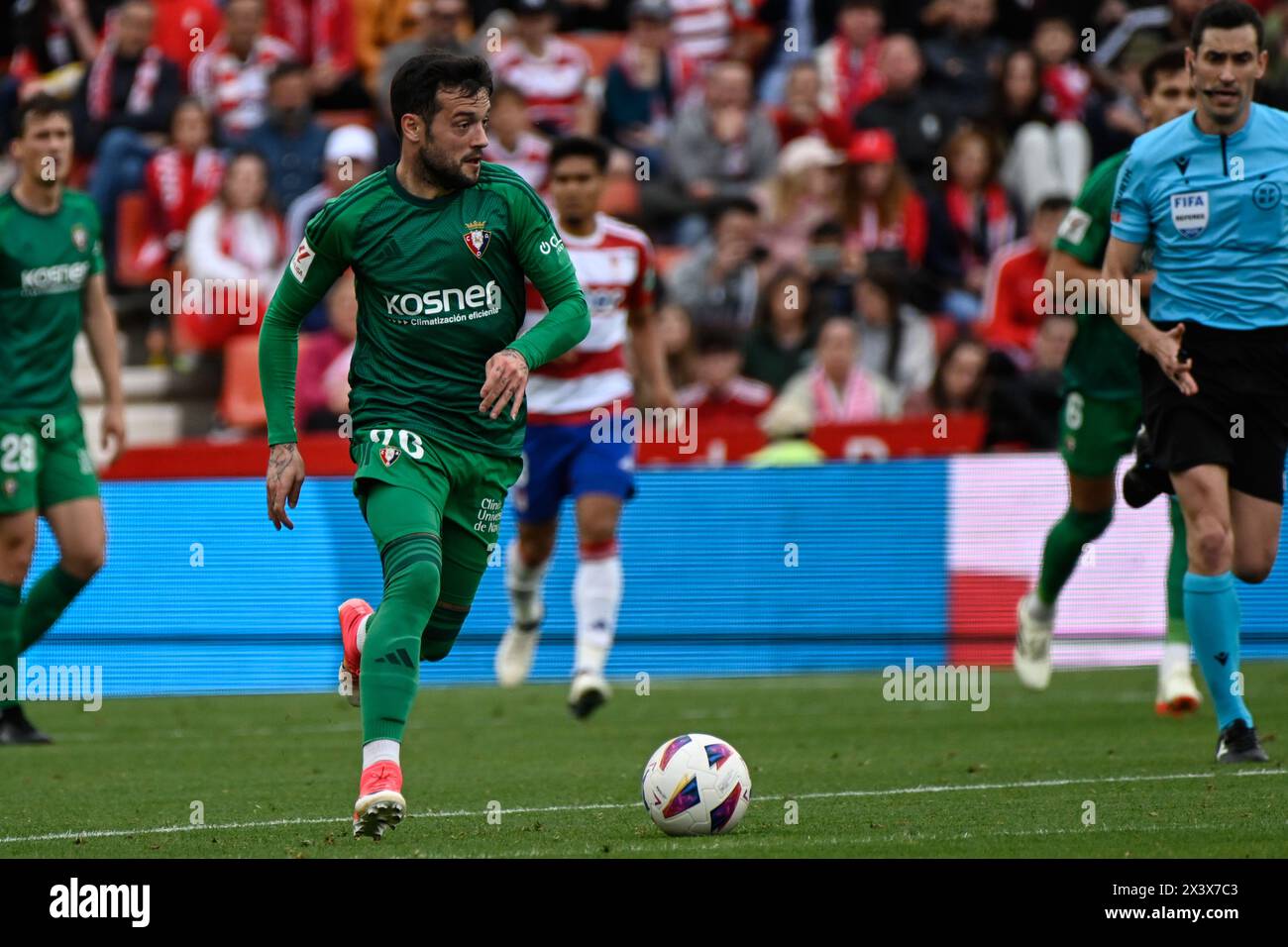 Granada, Spain. 28th Apr, 2024. José Arnaiz of CA Osasuna during the ...